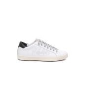 P448 Vintage-inspirerad Låg Topp Lädersneaker White, Herr