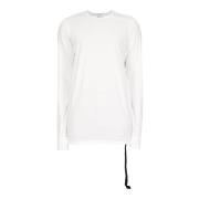 Rick Owens Långärmad T-shirt White, Herr
