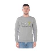 Emporio Armani EA7 Hoodie Sweatshirt Gray, Herr