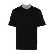 Brunello Cucinelli Svarta T-shirts & Polos för män Black, Herr