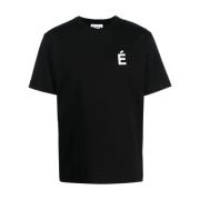 Études Ekologisk Bomull Logo Print T-shirt Black, Herr