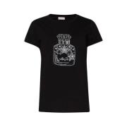 Liu Jo Snygg T-shirt för Män och Kvinnor Black, Dam