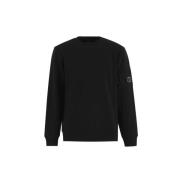 C.p. Company Svart Diagonal Raised Sweater Black, Herr