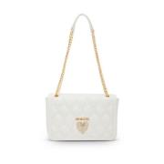 Love Moschino Vita väskor för stiliga outfits White, Dam