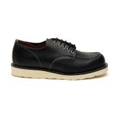 Red Wing Shoes Svarta platta skor Moc Toe Black, Herr