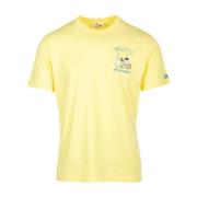 MC2 Saint Barth Klassisk Bomull T-shirt Gul Yellow, Herr