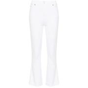 7 For All Mankind Vintage Luxe Distressed Hem Jeans White, Dam
