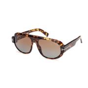 Tom Ford Stiliga solglasögon för modeentusiaster Brown, Unisex