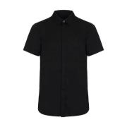 Armani Exchange Svarta Skjortor för Män Black, Herr