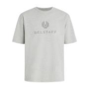 Belstaff Varsity T-shirt i Heather Grey Gray, Herr