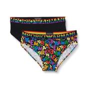 Emporio Armani Stretch bomullsslip set med multicolor logo Multicolor,...