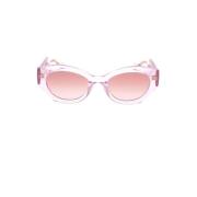 Gucci Stiliga Solglasögon med Unik Design Pink, Unisex
