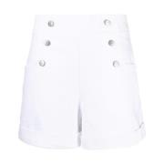 P.a.r.o.s.h. Vita Casual Shorts för Kvinnor White, Dam