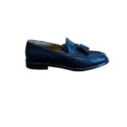 Corvari Klassisk Läder Loafer Sko Blue, Herr