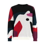 by Parra MultiColour Stickad Pullover Ghost Caves Multicolor, Herr
