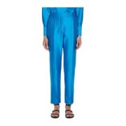 Max Mara Studio Snygga Byxor för Kvinnor Blue, Dam