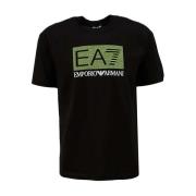 Emporio Armani EA7 Logotyp T-shirt - Svart Black, Herr