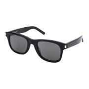 Saint Laurent Stiliga solglasögon SL 51 Black, Unisex