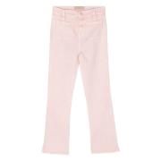 7 For All Mankind Slim Kick Färgade Cropped Jeans Pink, Dam