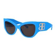 Balenciaga Stiliga solglasögon Bb0322S Blue, Dam