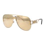 Versace Stiliga solglasögon med modell 0Ve2255 Yellow, Unisex