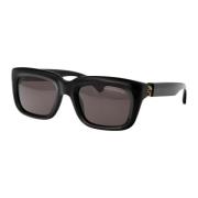 Alexander McQueen Stiliga solglasögon Am0431S Black, Herr