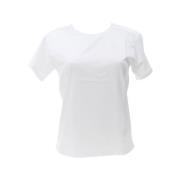 Moschino Vit Logotyp T-shirt Vår Sommarkollektion White, Dam