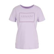 Armani Exchange Lila Standard Fit T-shirt 3Dyt59 Yj3Rz Purple, Dam