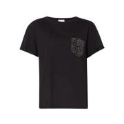 Liu Jo Svart T-shirt Wa4050 J6308 Black, Dam