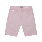 Antony Morato Denim Shorts Dusty Pink Stilfull Modell Pink, Herr
