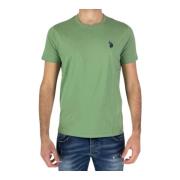 U.s. Polo Assn. Casual Bomull T-shirt Green, Herr