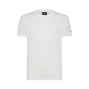 Peuterey Minimalistiskt Logotyp T-shirt Jersey Bomull White, Herr
