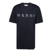 Marni Logo T-shirt Klassisk Stil Black, Herr