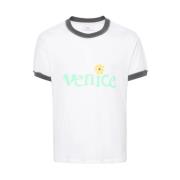 ERL Venice T-shirt Stickad White, Herr