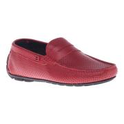 Baldinini Lace-up in pink perforated calfskin Red, Herr