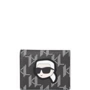 Karl Lagerfeld Ikonisk Mono CC Plånbok Svart Black, Dam