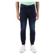 Antony Morato Cropped Skinny Fit Jeans med Fem Fickor Blue, Herr