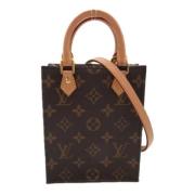 Louis Vuitton Vintage Pre-owned Canvas crossbodyvskor Brown, Dam