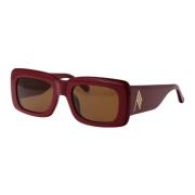 The Attico Marfa Solglasögon - Stilfull Eyewear Kollektion Red, Dam