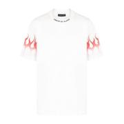 Vision OF Super Flame Print White T-shirt White, Herr
