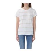 Liu Jo T-shirt med nitar White, Dam