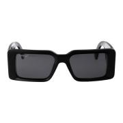 Off White Stiliga Milano Solglasögon för Sommaren Black, Unisex