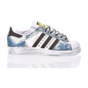Adidas Handgjorda Blå Vita Sneakers Multicolor, Herr