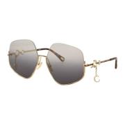 Chloé Stiliga Solglasögon för Trendigt Utseende Yellow, Dam