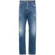 Dsquared2 Vintage Slim-Cut Distressed Jeans Blue, Herr