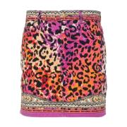 Just Cavalli Rosa Kjolar för Kvinnor Ss24 Multicolor, Dam