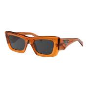 Prada Stiliga solglasögon med 0PR 13Zs Orange, Dam