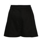 Sportmax Svarta Shorts för Kvinnor Ss24 Black, Dam