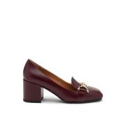 Frau Bordeaux Häl Moccasin Red, Dam