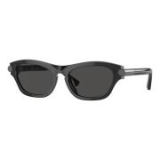 Burberry Stiliga solglasögon i blå nyans Black, Unisex